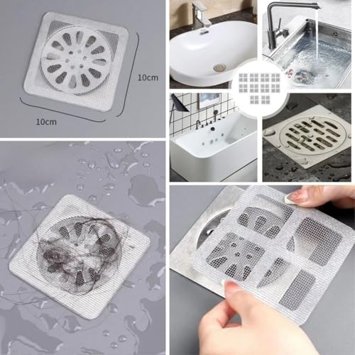 10'lu Banyo ve Mutfak Lavabo Koku Kıl Tüy Tıkanma Önleyici ve Haşere Böcek Önleyici Gider Filtresi