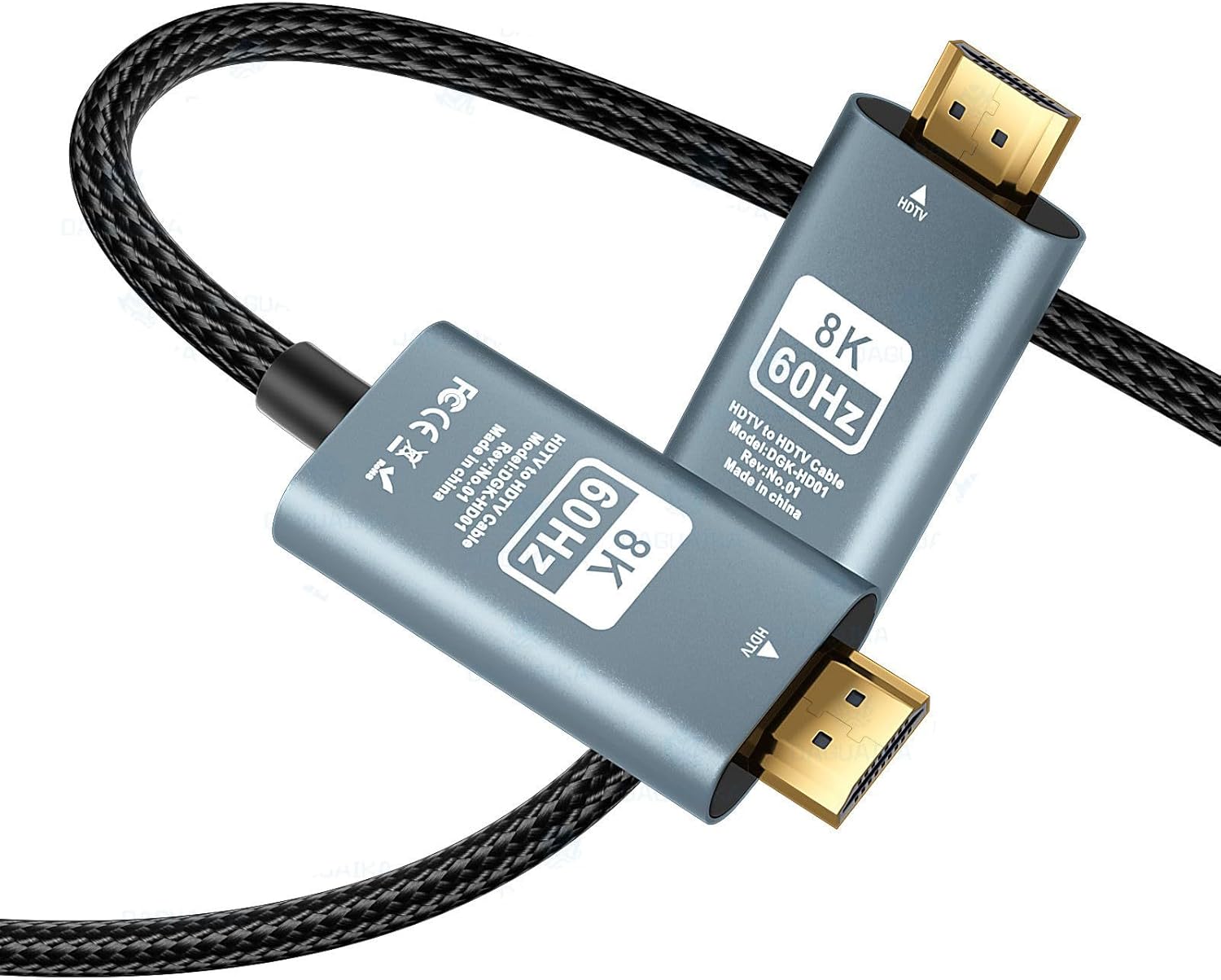 Alternative view of HDMI to HDMI Kablo, 8K 60Hz 200cm Yüksek Hızlı, HDMI Kablo 2 Metre Kablo Uzunluğu VRR TV/PS5/PS4/ Xbox Series X/Monitör ile uyumlu ZR860