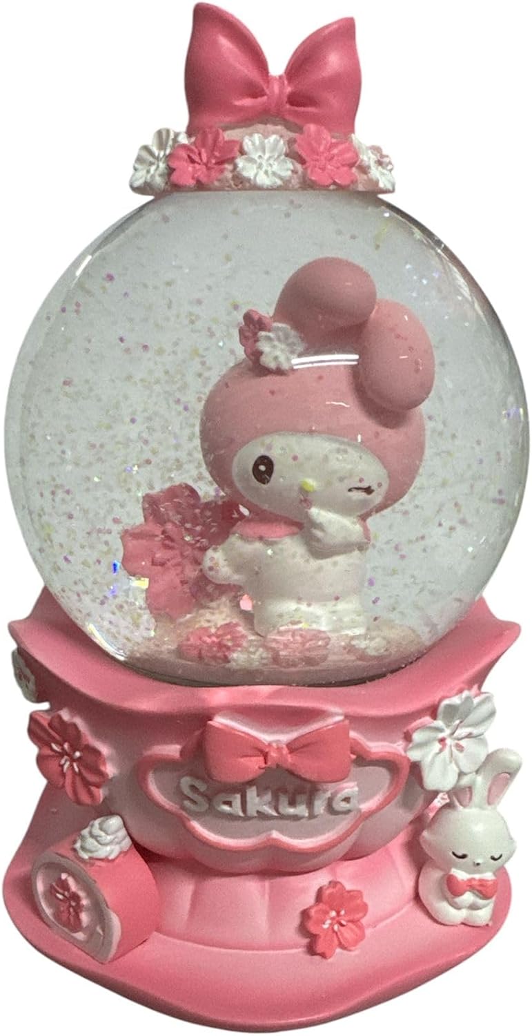 Alternative view of My Melody Sakura Göz Kırpan Işıklı Müzikli Büyük Boy Kar Küresi