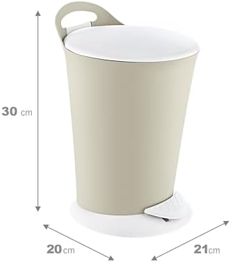 Pedallı Çöp Kovası 6 LT LATTE