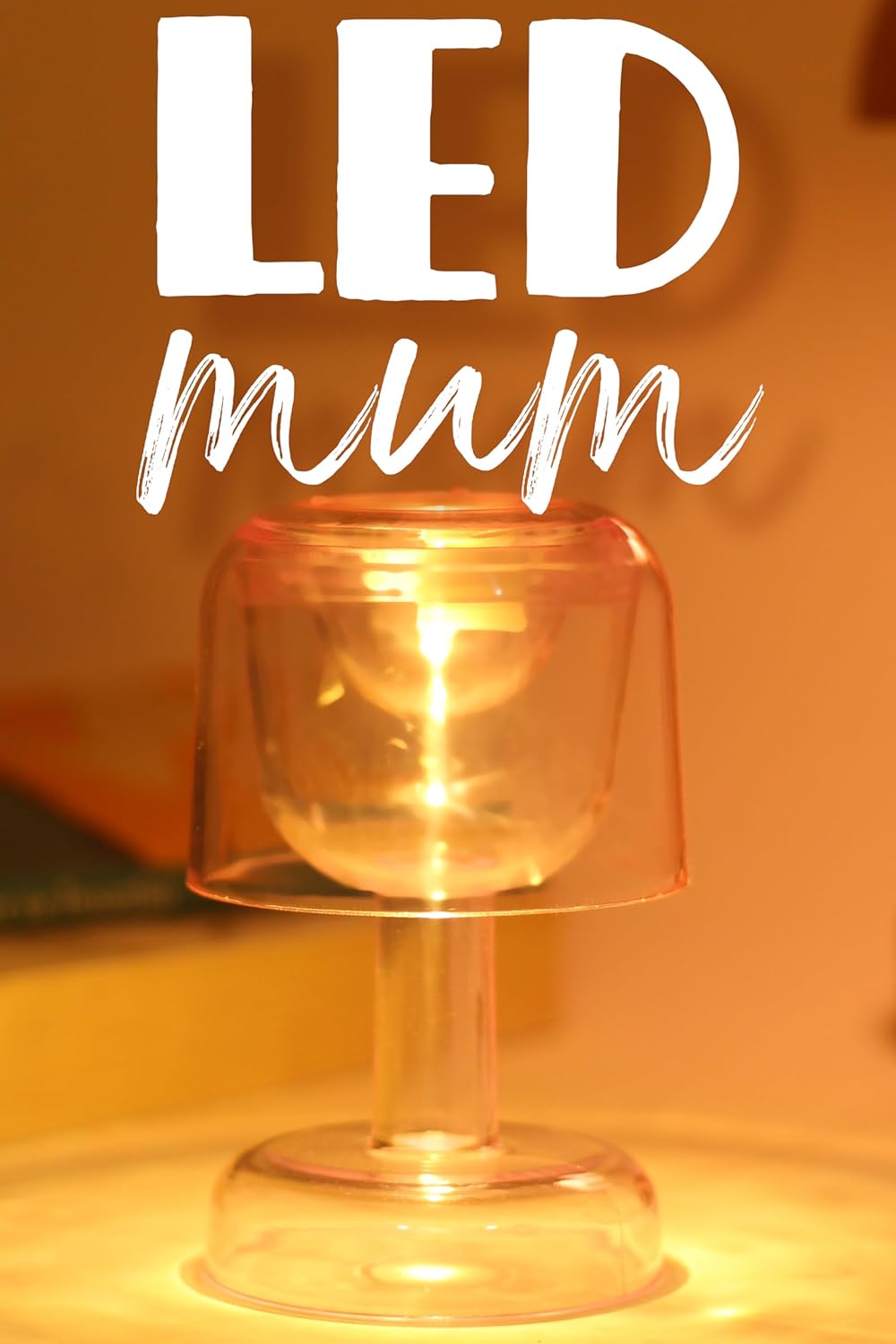 Alternative view of Led Mum İskandinav Tip Pil Dahil Dumansız Alev Ledli Yapay Dekoratif Mum Dekor Işığı PT428 (Pembe)