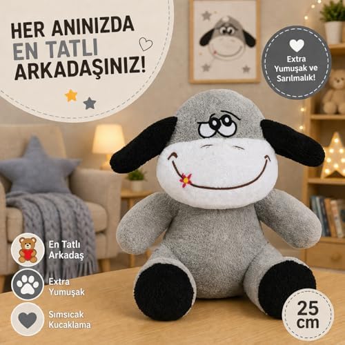 Alternative view of Ofis Hediyesi Tavşan 20-25 cm Figürlü Pelüş Ayıcık, 20 cm,Sevgiliye Hediye,Ayı,Peluş Ayıcık,Plush Toys, (eşek)
