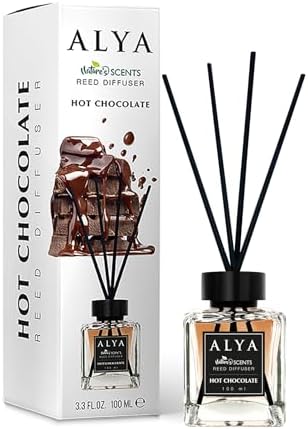 ALYA 's Scents Hot Chocolate Bambu Çubuklu Oda Kokusu- Çikolata Kokusu
