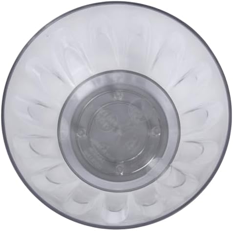 2 adet Plastik Orkide Saksısı Seti 1,5 lt Gizli Tabaklı Şeffaf Saksı 145 x 135 mm