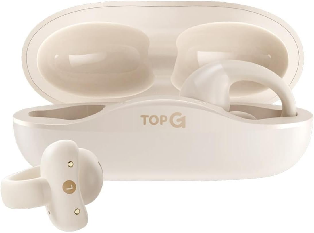 Alternative view of Vox Q4 Ear Clip Dokunmatik Kontrol, Kulak İçi, Bluetooth 5.3, Tere ve Suya Dayanıklı Tasarım, 50 Saate Kadar Pil Ömrü, Küpe Kulaklık (Bej)
