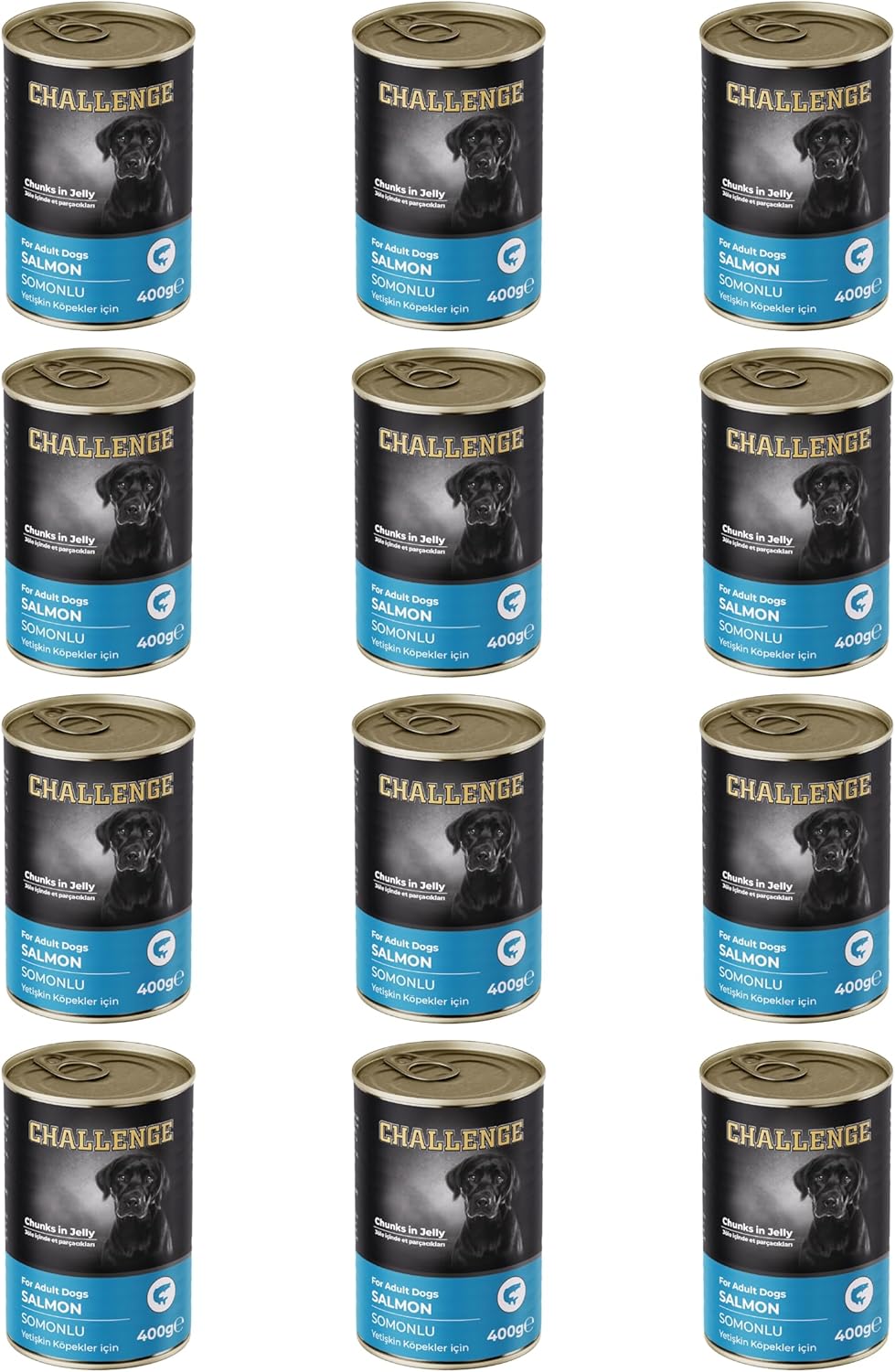Alternative view of Challenge Somonlu Yetişkin Köpek Konservesi 400 gr x 12 Adet