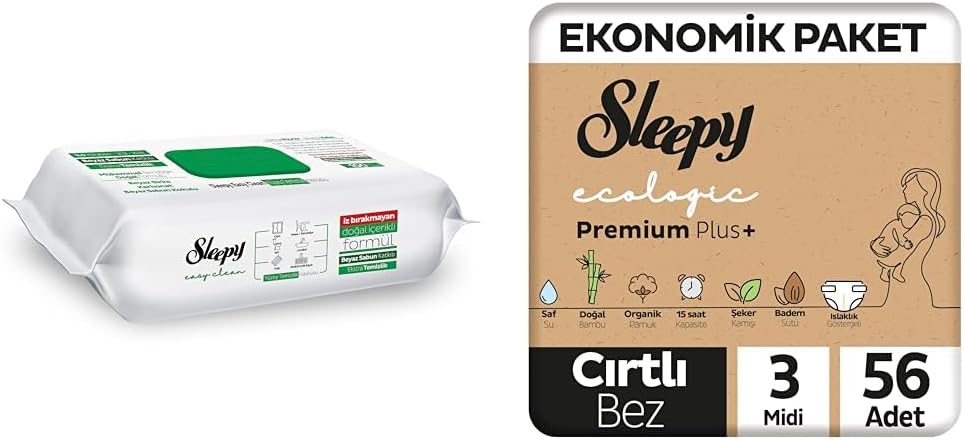 Alternative view of Beyaz Sabun Katkılı Yüzey Temizlik Havlusu (2x) + Ecologic Ekonomik Paket Bebek Bezi 3 Numara