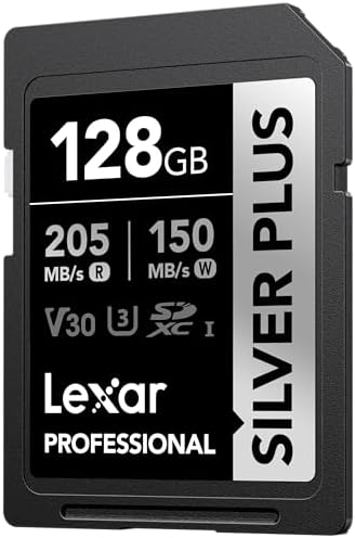 Alternative view of Professional 128GB 205 MB/s Silver Plus SD Hafıza Kartı