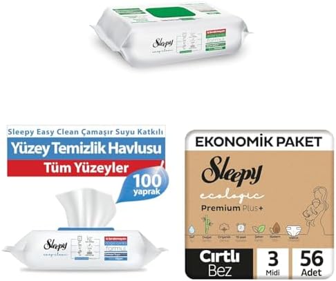 Beyaz Sabun Katkılı (2x) + Çamaşır Suyu Katkılı (2x) + Ecologic Ekonomik Paket Bebek Bezi 3 Numara