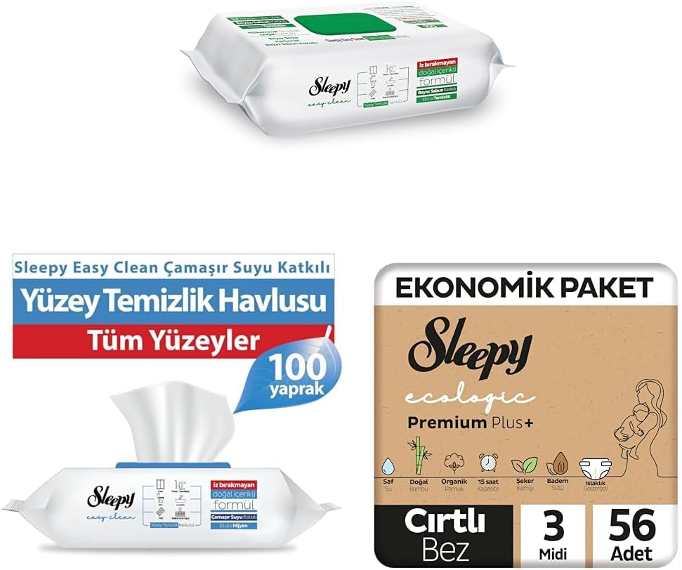 Alternative view of Beyaz Sabun Katkılı (2x) + Çamaşır Suyu Katkılı (2x) + Ecologic Ekonomik Paket Bebek Bezi 3 Numara