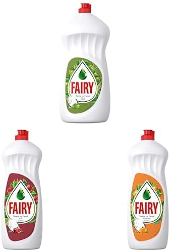 Temiz & Ferah Sıvı Bulaşık Deterjanı 650 ml Elma Kokulu+Fairy Temiz & Ferah Sıvı Bulaşık Deterjanı 650 ml Nar Kokulu+Fairy Temiz & Ferah Sıvı Bulaşık Deterjanı 650 ml Portakal Kokulu