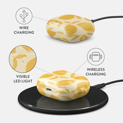BURGA AirPods 3 ile Uyumlu Kılıf, Lemon Tart