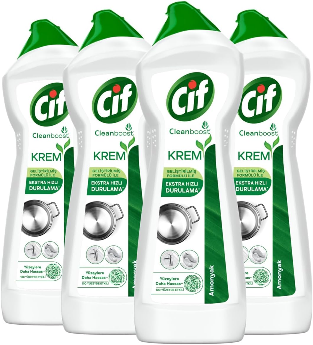 Alternative view of Cif Krem Yeni Nesil Yüzey Temizleyici Amonyak 750 ml x4