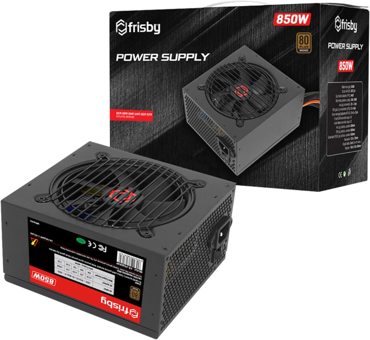 Alternative view of FR-PS8580P 850W 80+ BRONZ POWER SUPPLY