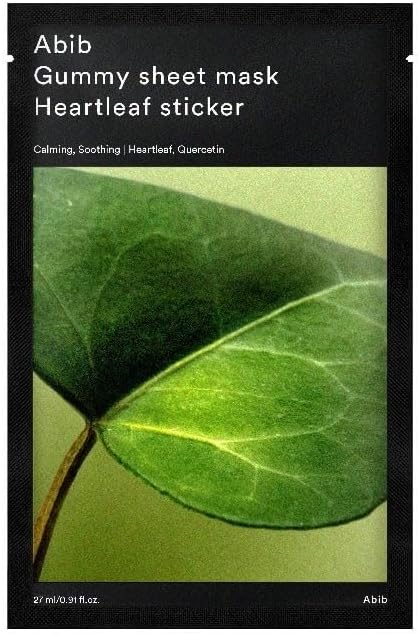 Abib Nemlendirici, Dengeleyici, Yatıştırıcı Yüz Maskesi - Gummy Sheet Mask Heartleaf