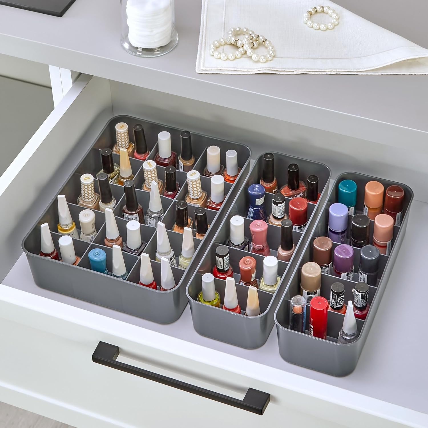 Alternative view of 3'lü Düzenleyici, mutfak, banyo, ofis, yatak odası, makyaj masası organizer set