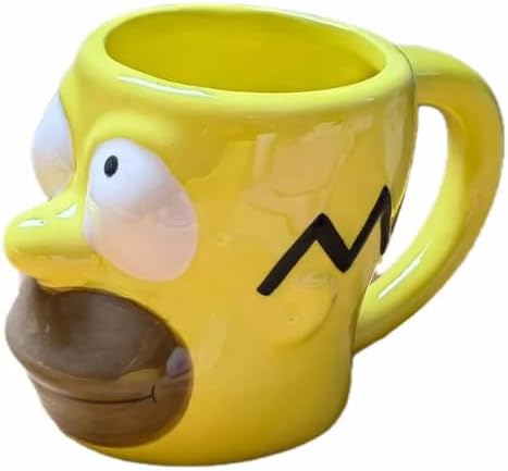 Alternative view of The Simpsons 3D Seramik Kupa Bardak, Sarı, Karakter Tasarımlı, Geniş Kulplu