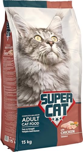 Alternative view of Super Cat Tavuklu Yetişkin Kedi Maması 15 KG
