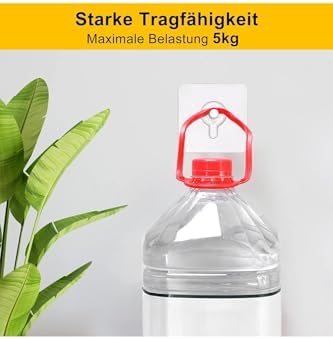 Matkap Delme Yok! 40 Adet Güçlü Yapışkanlı Duvar Vidası - Elbise Çervece Askısı Duvar Kancası Çivi