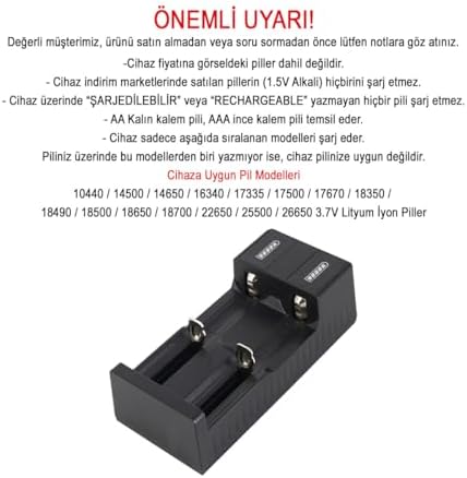 Pil Şarj Aleti (İki Yuvalı) - Lityum Pil Şarj Cihazı/GT-BC02