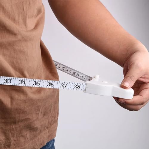 2 Adet Pratik Vücut Ölçüm Bandı, Çevresel ölçüm, Fitness Ölçüm Mezurası, Kol, Bacak, Bilek, Bel, Kalça, Göğüs Çevresini Ölçmek için (150 cm)