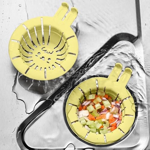 Alternative view of 2 Adet Mutfak Evyesi Süzgeci Mix Renk, Mutfak Lavabo Dreneaj Tahliye Süzgeci, Kolay Temizlenen Lavabo Tahliye Filtre Sepeti, Lavabo Gider Koruyucu