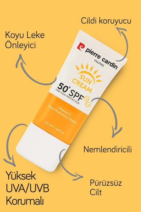 Yüksek Uv Korumalı Koyu Leke Önleyici Spf 50 Güneş Kremi Yüz Ve Tüm Vücut 50 ml