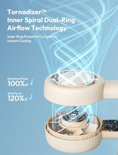 Taşınabilir Taşınabilir Turbo Fan [16H Maksimum Soğutma Süresi], 5 Hızlı USB Şarj Edilebilir Mini Kişisel Pille Çalışan Küçük Cep Soğutma Fanı Kadınlar, Seyahat, Ev, Ofis, Plaj, Kirpik için