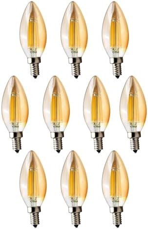 Alternative view of Rustik Led Filament Ampul 4 Watt E14 Duy Sarı Işık Dekoratif Aydınlatma (1, Cam C35)