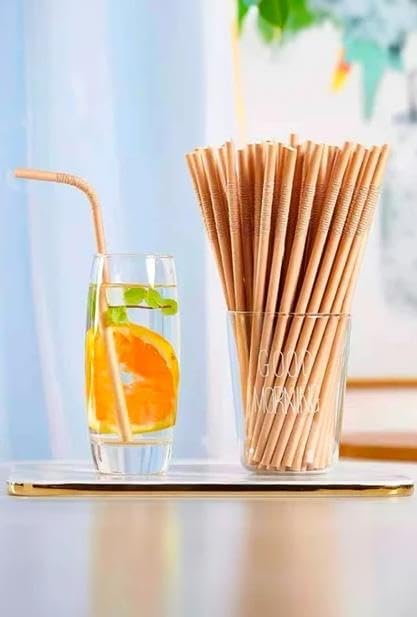 Körüklü Kağıt Pipet 200 Adet