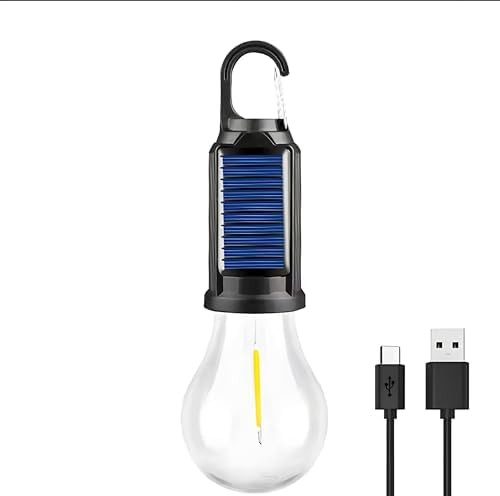 Alternative view of 2 Lambalı, Askılı, 3 Modlu, Şarjlı, Led Solar Güneş Enerjili, 2 MT Metal STANDLI, Su Geçirmez, Kitap Okuma Işığı, Kamp, avcılık, Balıkçılık, Garaj, Güverte, Balkon Dekorasyonu, (Yuvarlak)