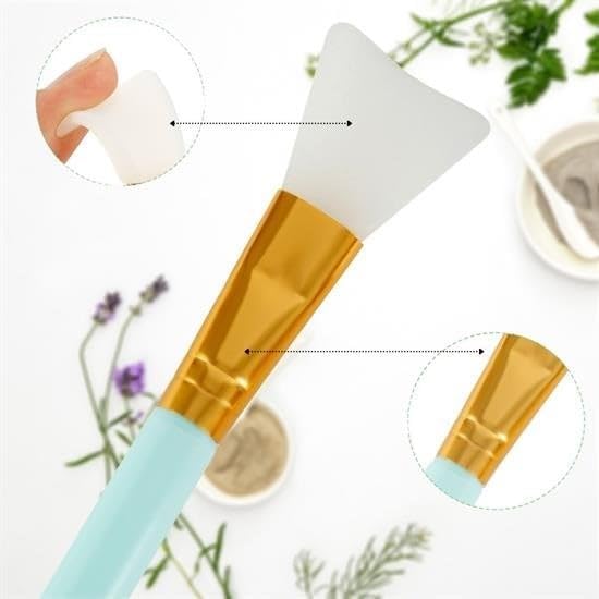Alternative view of 2li Silikon Temizlemesi Kolay Kullanılabilen Yüz Cilt Bakımı Maske Ve Krem Spatulası