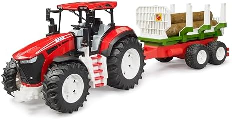 Alternative view of Bruder Bruder Roadmax Kütük Taşıyan Römorklu Oyuncak Traktör - 2 Yaş