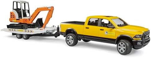 Alternative view of Bruder Ram 2500 Römorklu Pickup ve Mini Oyuncak Ekskavatör
