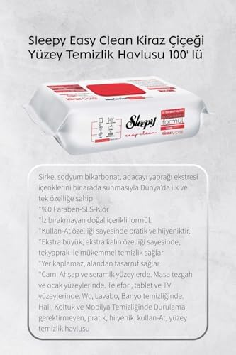 Kireç Sökücü 30'lu, Kiraz ve Beyaz Sabun Katkılı 100'lü Temizlik Havlusu ve Rosie Hediye