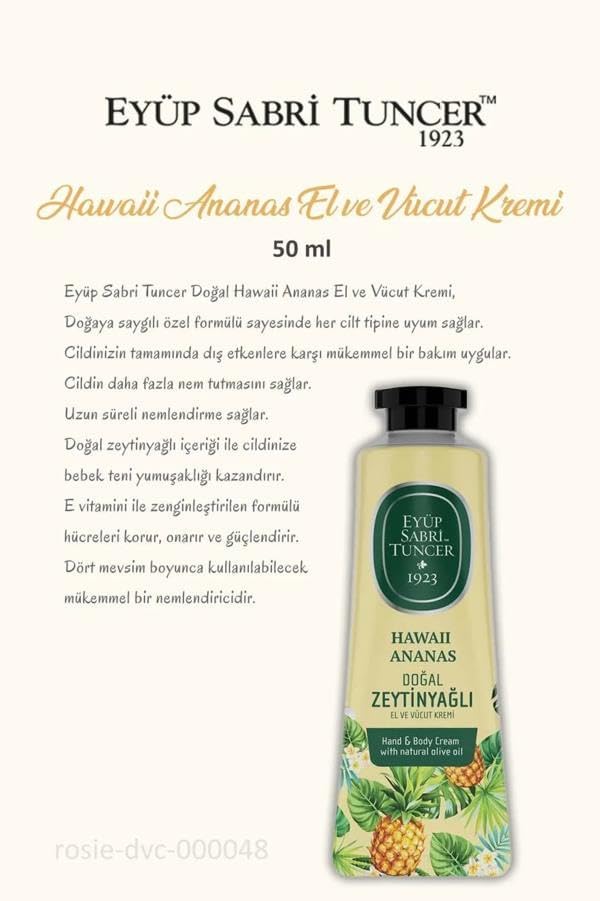 Summer Vücut Spreyi, Frambuaz Tonik, Macadamia Şampuan, Krem Hawaii Ananas ve Rosie