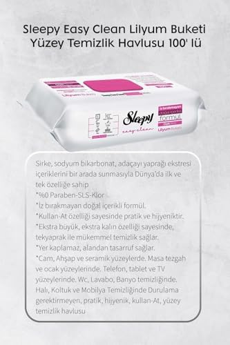 Lilyum ve Orkide Katkılı 100'lü, Kireç Sökücü 30'lu Temizlik Havlusu ve Rosie Hediye