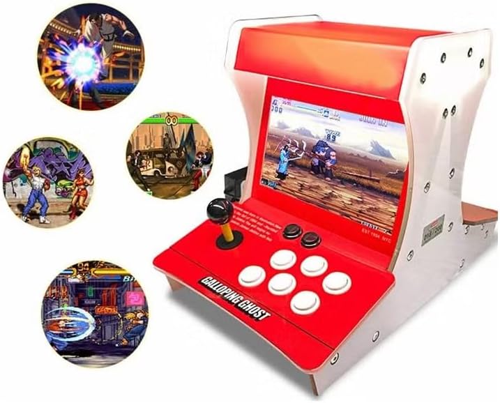 Alternative view of İki Kişilik Retro 10 inç Ekran Old School Oyun Konsolu 8200 Oyun - Joystick ile Supreme Street Arcade Oyun Makinesi Dahili Hoparlör 29cm x 47cm x 35cm M77