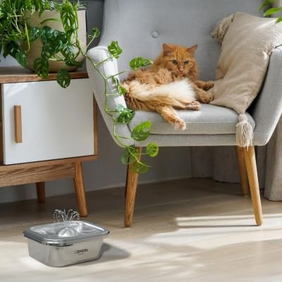 Alternative view of Smart Akıllı Otomatik Çelik Kedi Su Pınarı Mobil Uygulama ile Kontrol Edilebilen Geniş Hazneli Ultra Sessiz Pet Sebili Şelalesi Evcil Hayvan Su Çeşmesi X8651