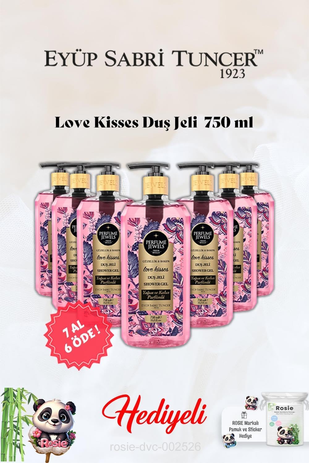 Alternative view of 7 AL 6 ÖDE Kisses Duş Jeli ve Rosie Hediye