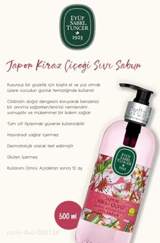Alternative view of 1lt Kolonya, Sıvı ve Köpük Sabun 500ml Kiraz Çiçeği ve Rosie Pamuk