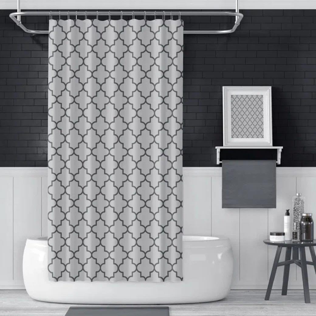 Banyo Perdesi 1x110x200 Tek Kanat Duş Perdesi Halka Hediyeli Duşakabin Perdesi 2111