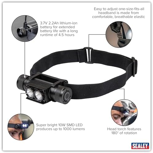 Alternative view of Şarj Edilebilir Kafa Fener 10W SMD LED