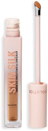 Revolution Skin Silk Radiant Serum - Göz Beyazlatıcı - Hiyalüronik Asit ve Skualan ile Nemlendirir ve Düzleştirir - Vegan ve Cruelty- - Tan - 4 ml