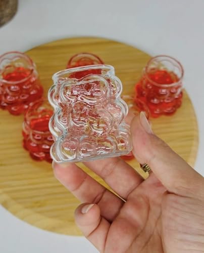 Alternative view of 75 ml 6'lı Üzüm Bardak Seti, Bubble Bardak, Bulut Bardak, Kahve Yanı Sunum Bardağı, Zarif ve Şık Tasarım, İçecek Sunumları İçin İdeal