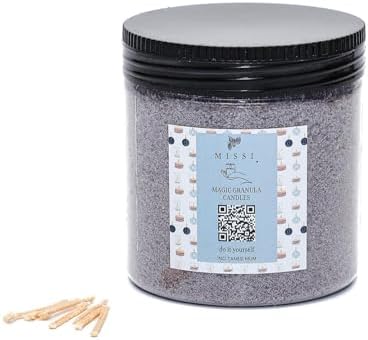 Alternative view of Oud Vanilya Kokulu Yaratıcı İnci Tozu Mum (30 adet fitil ile birlikte)-250 gr