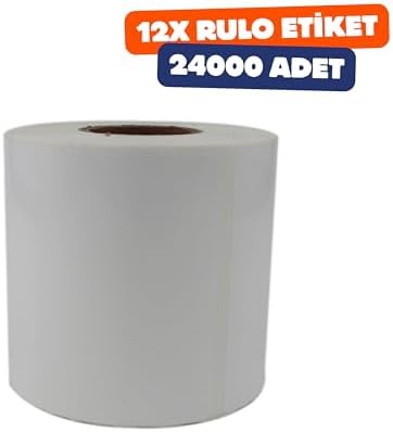 Alternative view of PP Tyre Etiket 95mm x 125mm 3200 Adet 8 Rulo Baskısız Kuvvetli Yapışkanlı Etiket