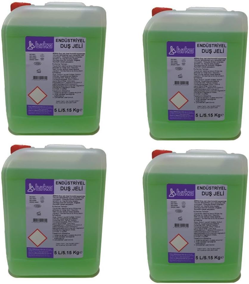 Endüstriyel Duş Jeli 5 Litre x 4 Adet
