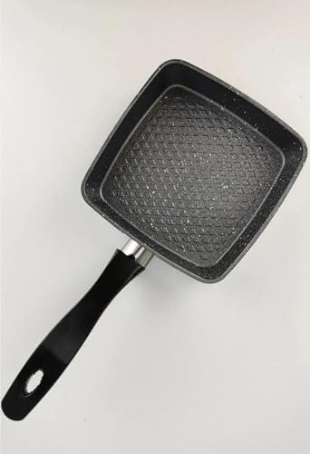 Alternative view of Mini Granit Sos Tavası, Uzak Doğu Omlet ve Sos Hazırlama Tavası, Yapışmaz ve Dayanıklı Yüzeyli Şık Pişirme Tavası (Kare)