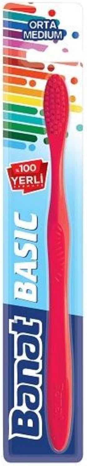 Basic Diş Fırçası - Orta Sertlik (Kırmızı)